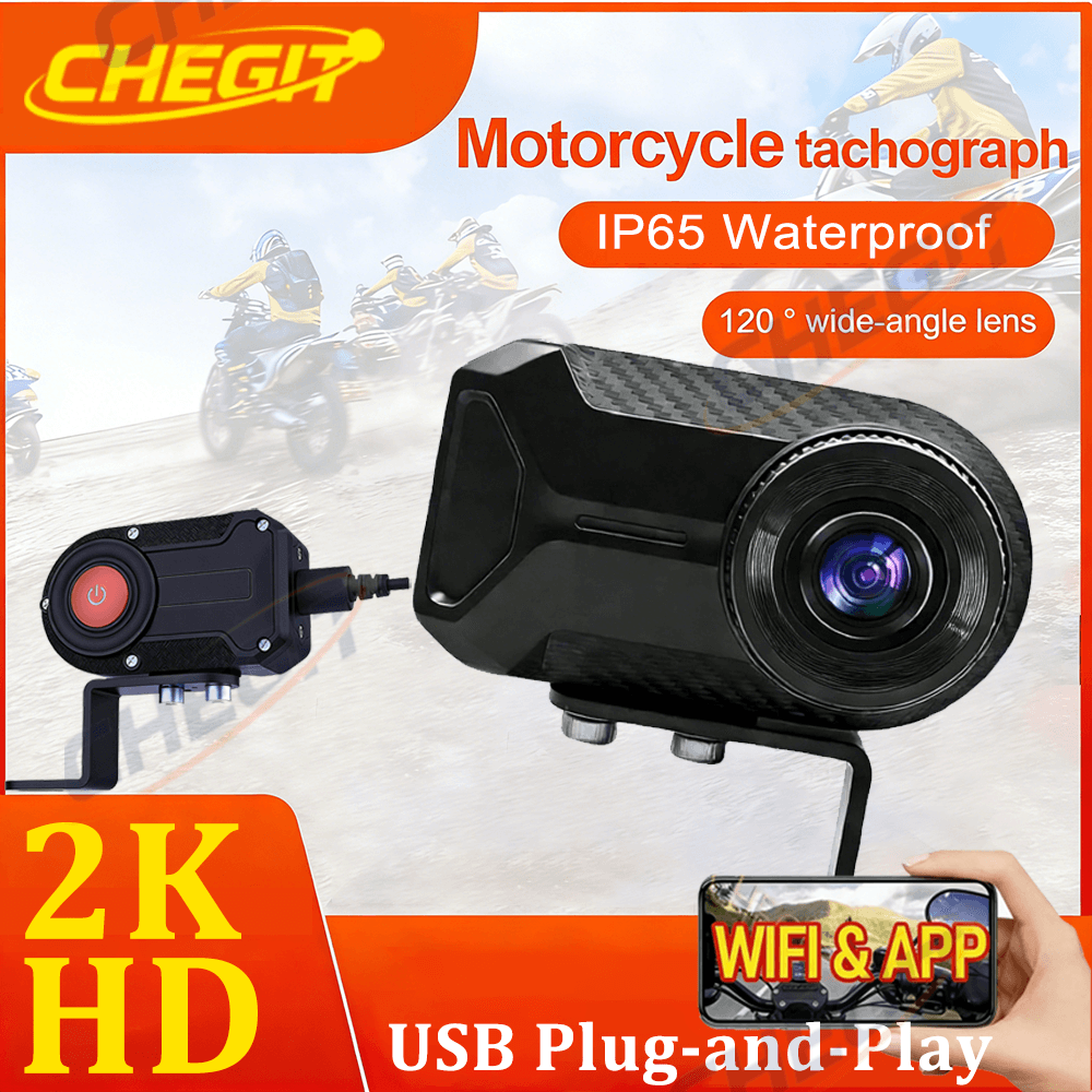 Mountain Biking Images - Neue 2K QHD Motorrad-Fahrtkamera mit WLAN,