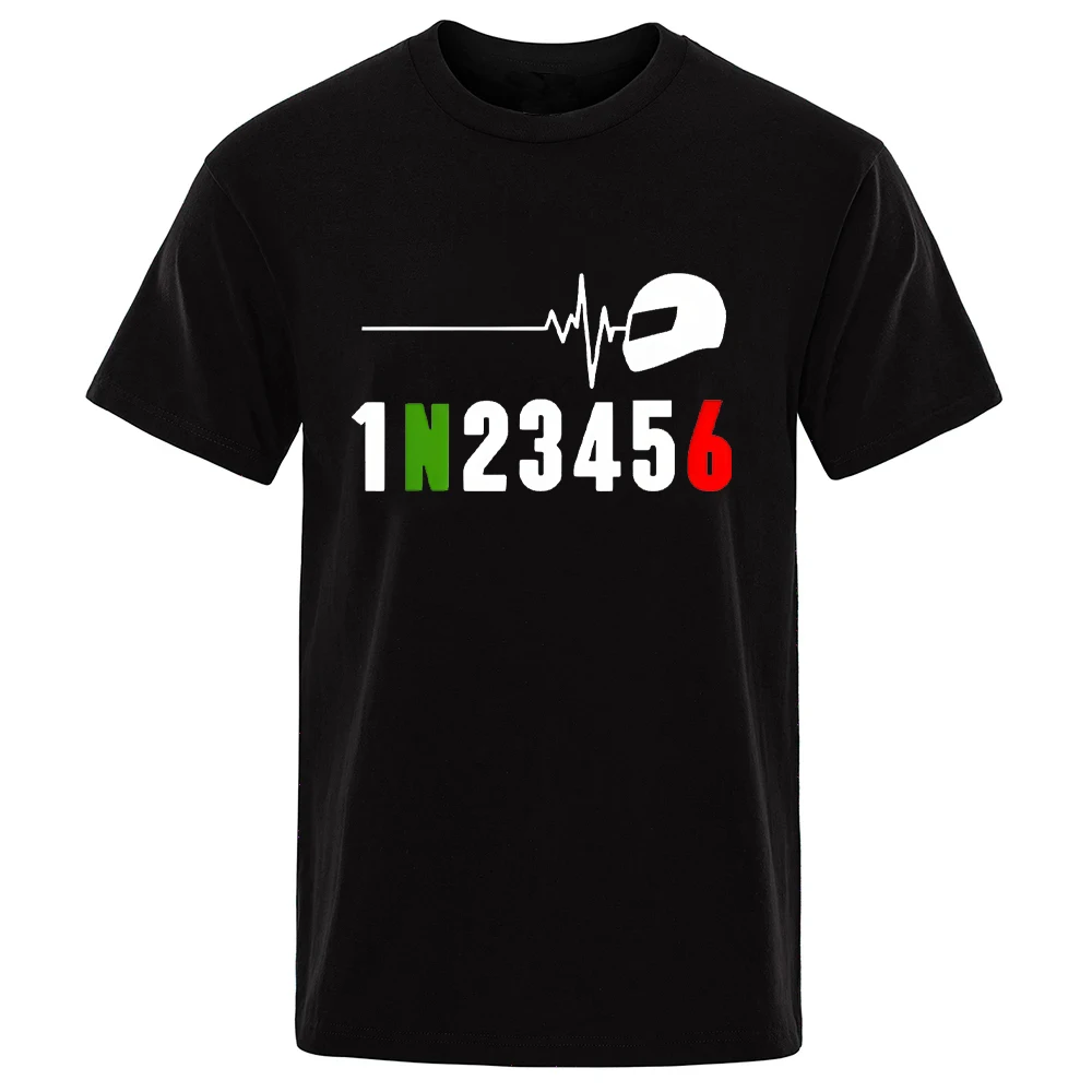 Mountain Biking Gear For Men - 1N23456 Motorrad Getriebe Herzschlag T Hemd