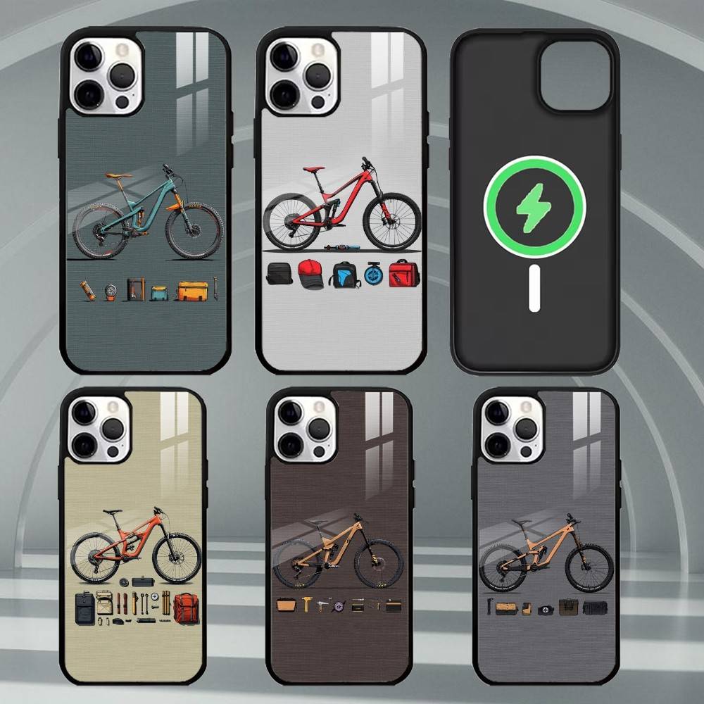 Mountain Biking Logo - Mountainbike Fahrrad coole Handyhülle für iPhone