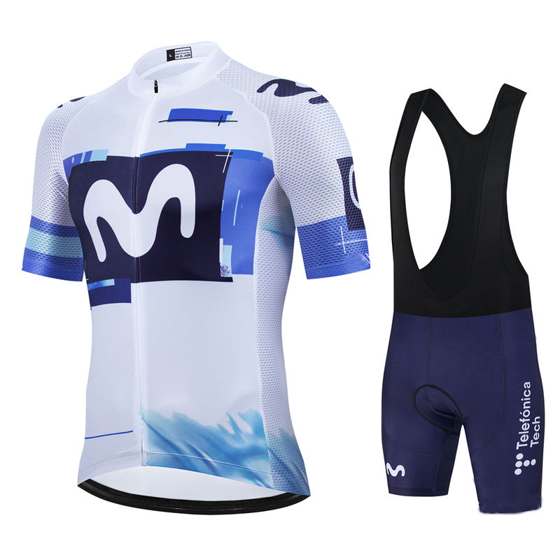Mountain Biking Jerseys Men - Movistar Pro Team Sommer Radfahren Jersey