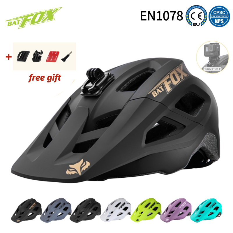 Mountain Biking Gear For Men - BATFOX Mountainbike-Helm mit Möglichkeit zur Installation