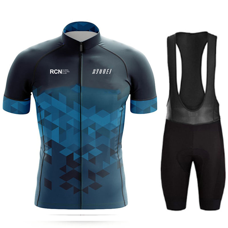 Mountain Biking Jerseys Men - Rcn Rvouei Radtrikot-Set, Sommer-Fahrradanzug, schnell trocknende