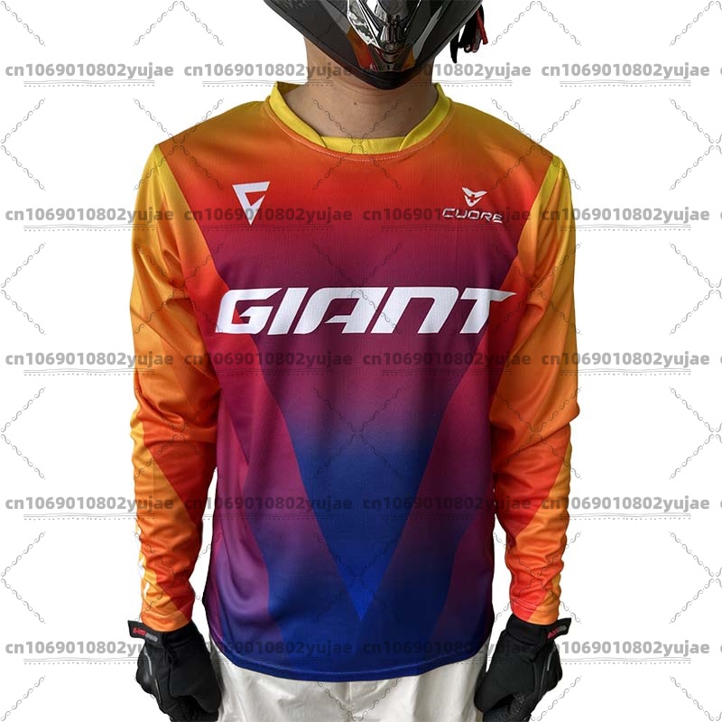 Mountain Biking Gear For Men - Riesiges Langarm-Mountainbike-Radtrikot für Herren, Real Shot