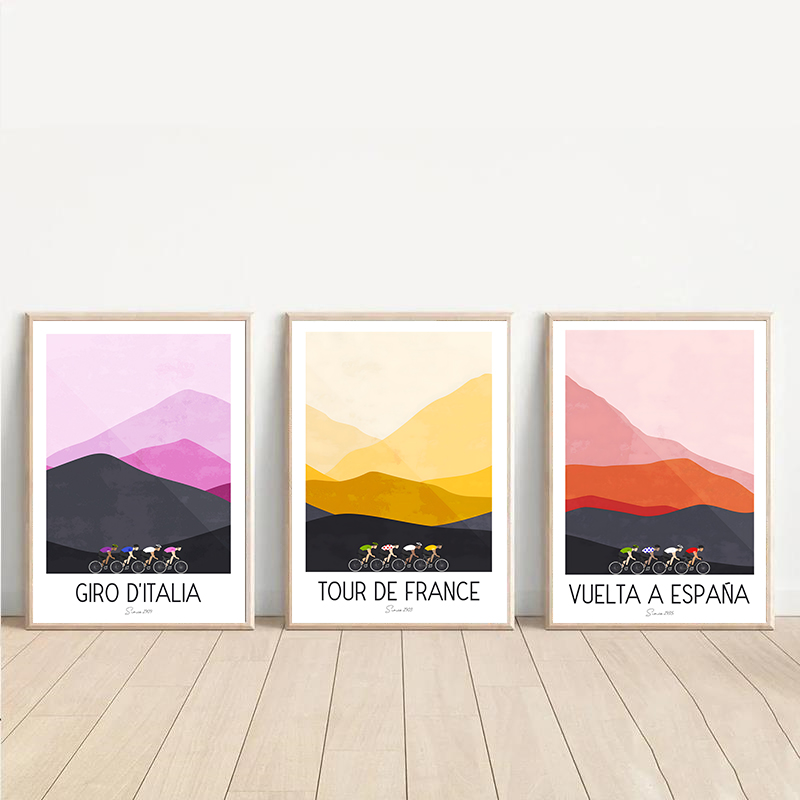 Aquarell-Fahrradrennen Radfahr – Mountain Biking France Bewertung und Preis
