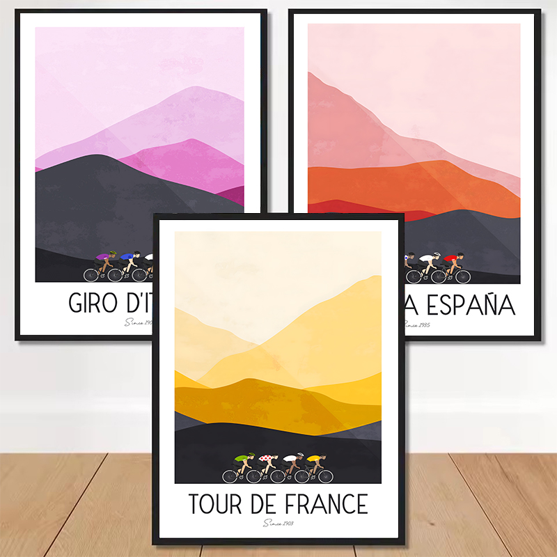 Aquarell-Radsport-Rennradfahre – Mountain Biking France Bewertung und Preis