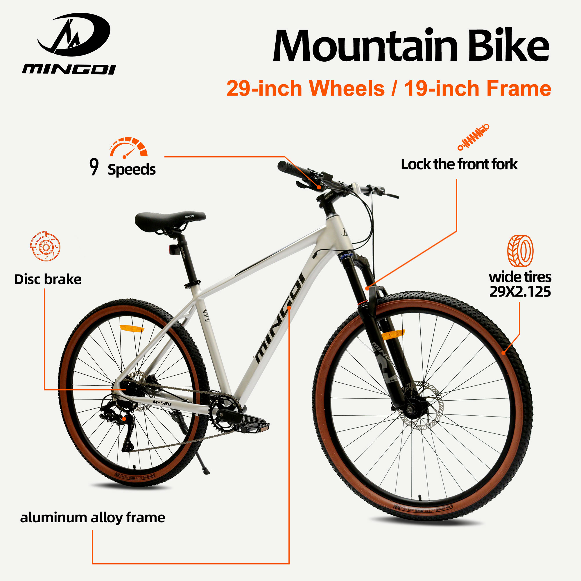 29 Zoll Mountainbike, 19 Zoll  – Mountain Biking Gear For Men Bewertung und Preis