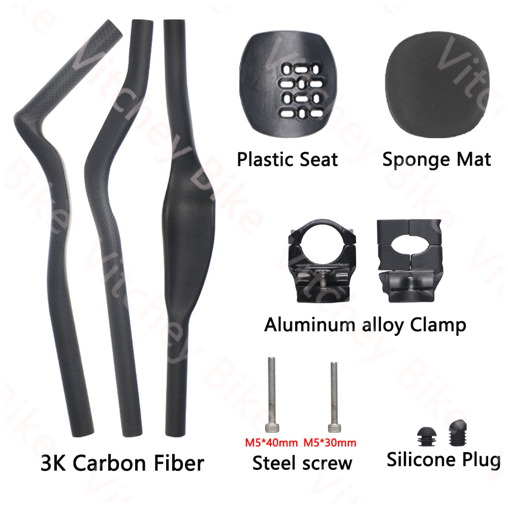 Vitchey Carbon-TT-Lenker ohne  – Mountain Biking Logo Bewertung und Preis