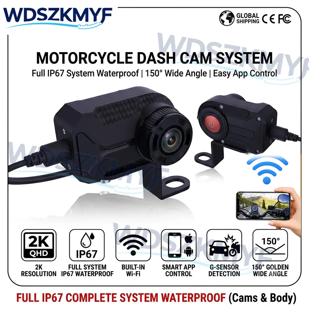 Motorrad-DVR 2K HD WiFi mit wa – Mountain Biking Images Bewertung und Preis
